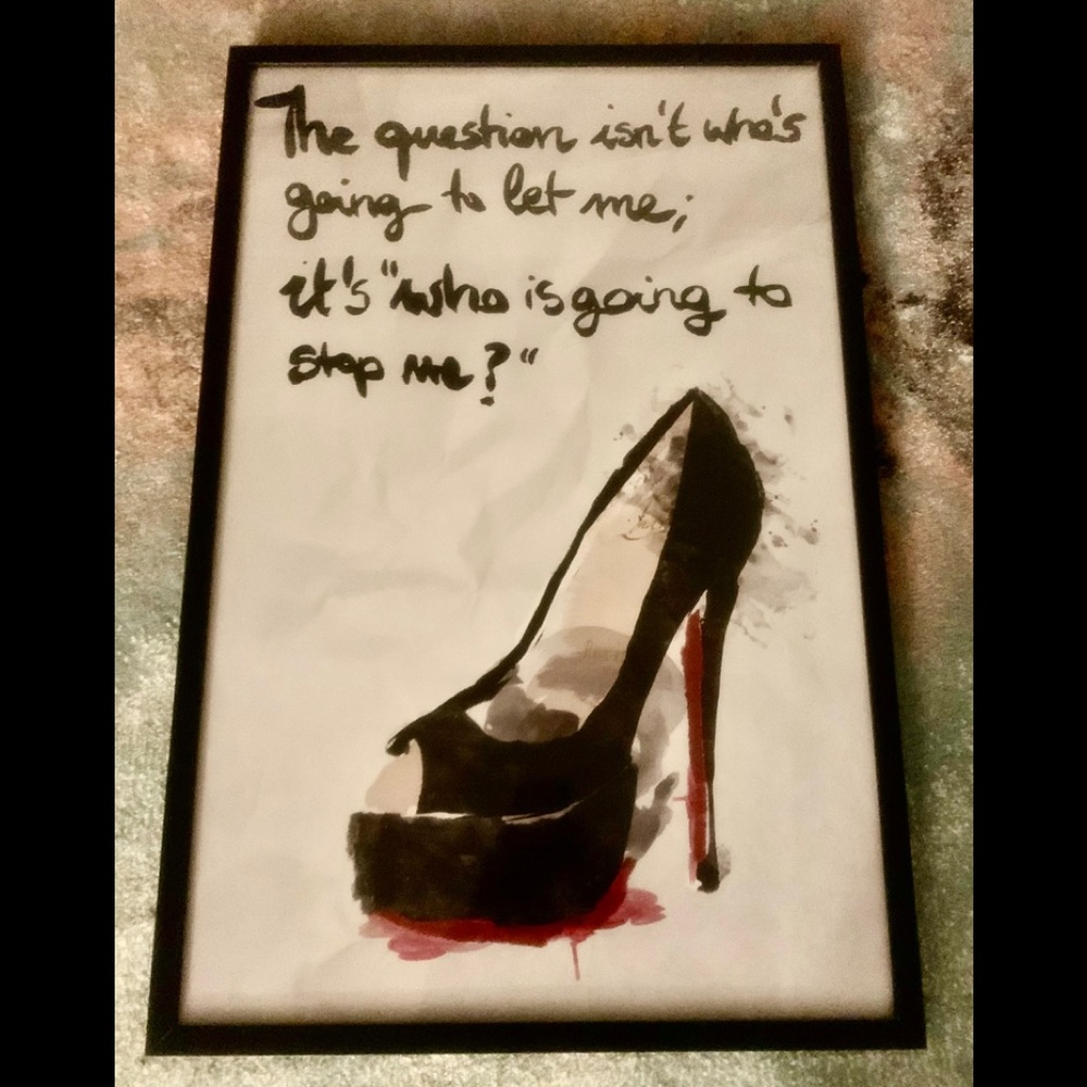 Framed Artwork/Wall Poster inspirational quote
